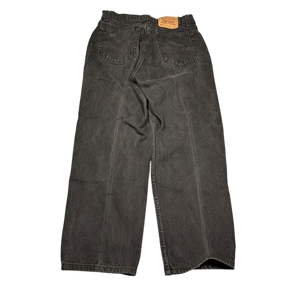 Vintage‎ 90s 1996 Levi's 560 (*28x27) Loose Fit Straight Leg Black Jeans 11 MED